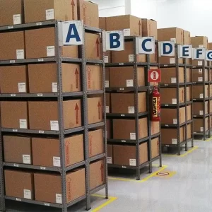 Estantes para cajas